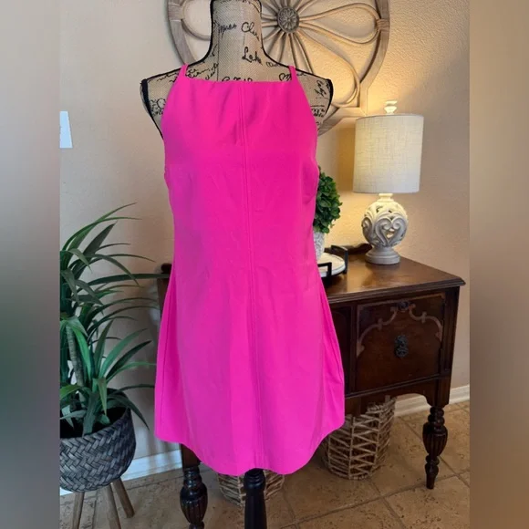 THML Vibrant Hot Pink Mini Dress - Picture 11 of 11